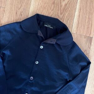 COMME DES GARCONS TRICOT FINE MERINO CARDIGAN PETER PAN COLLAR